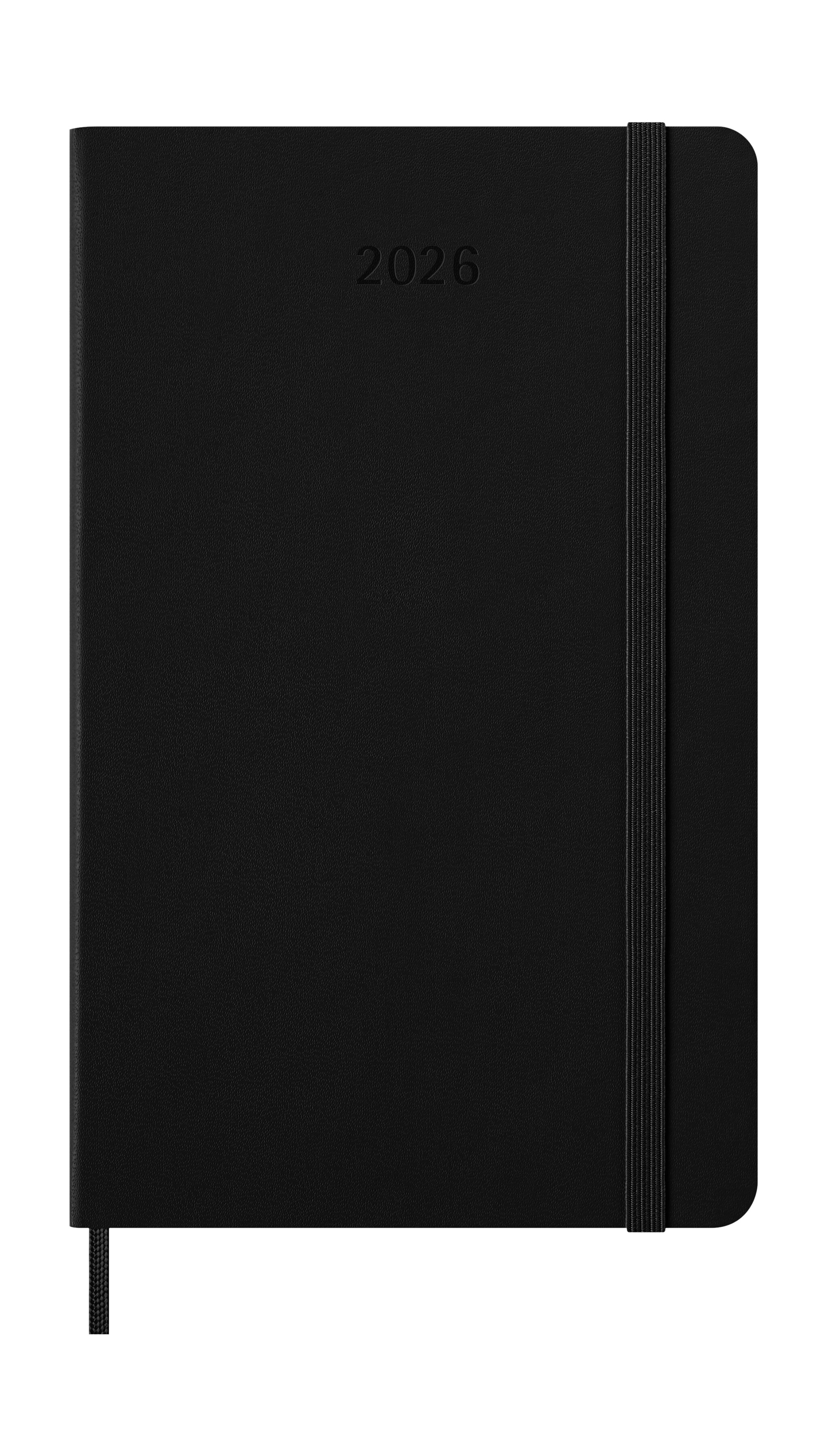 Agenda Semanal 12 Meses 2026 Moleskine Vertical A5 Preto 2