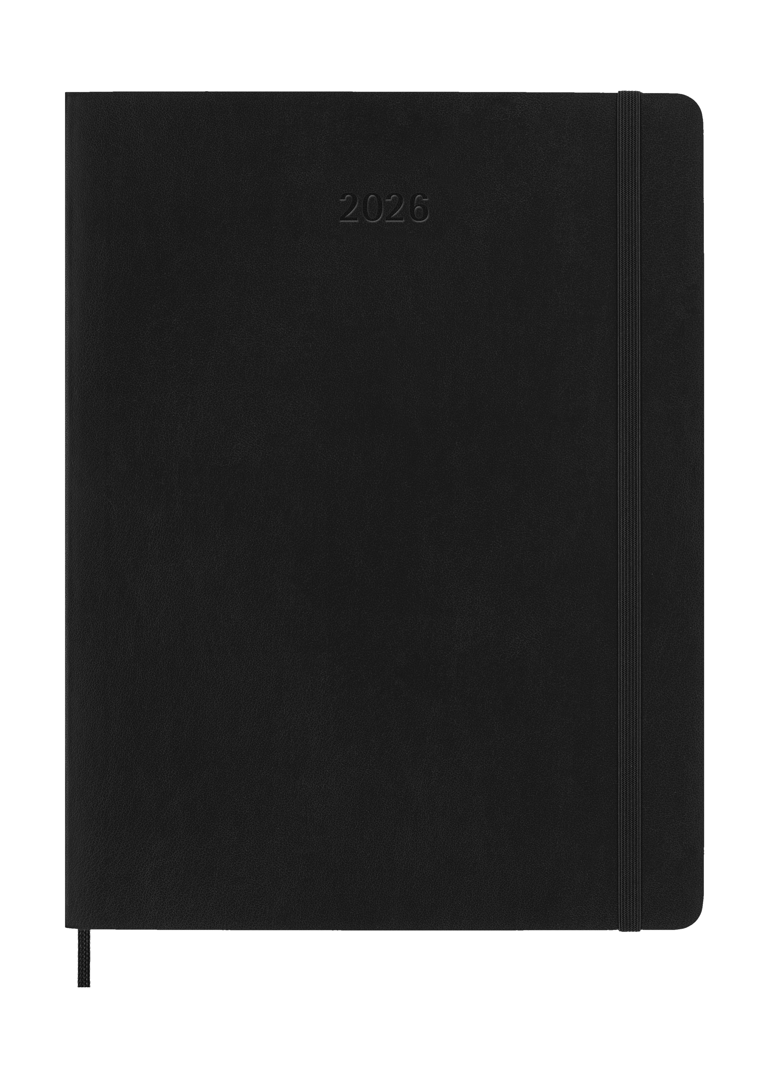 Agenda Moleskine 2026 Mensal Extragrande Preta Capa Mole 2