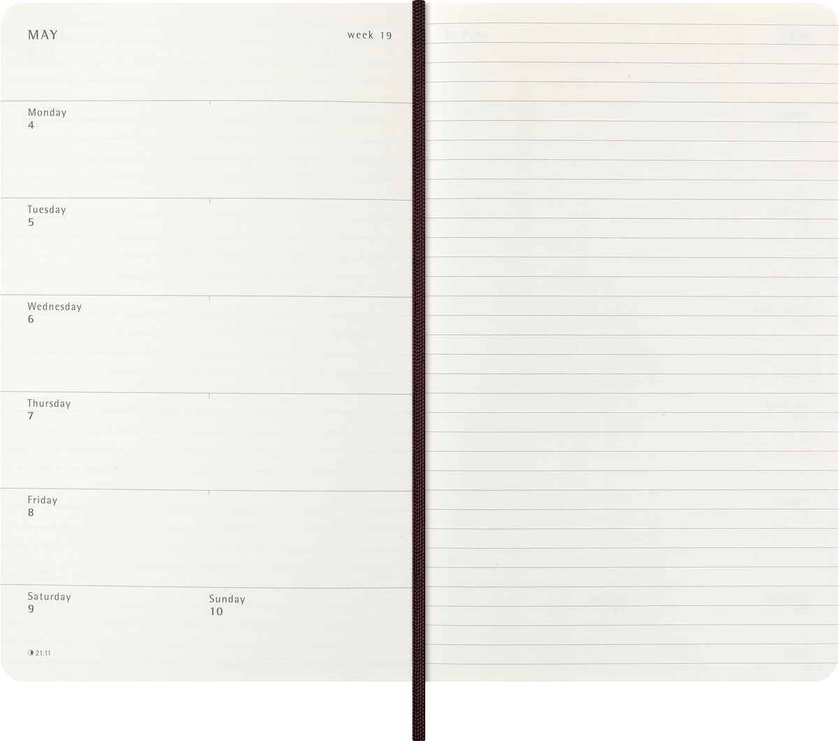 Agenda Espiral Acadêmica Grande 2026 Verde Capa Dura 3