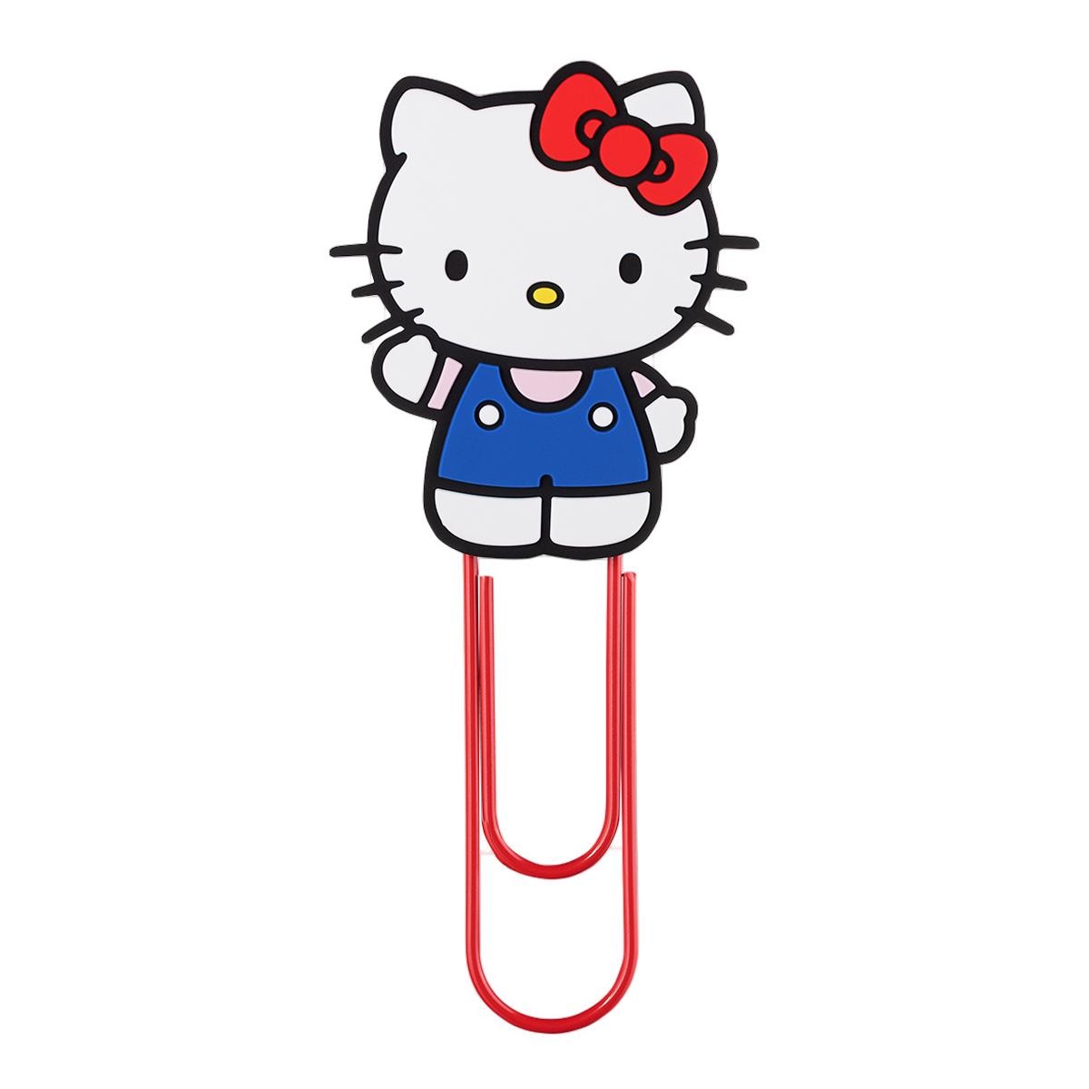 Paper cliip jumbo x 1 HELLO KITTY Mooving Paper Rosa-2