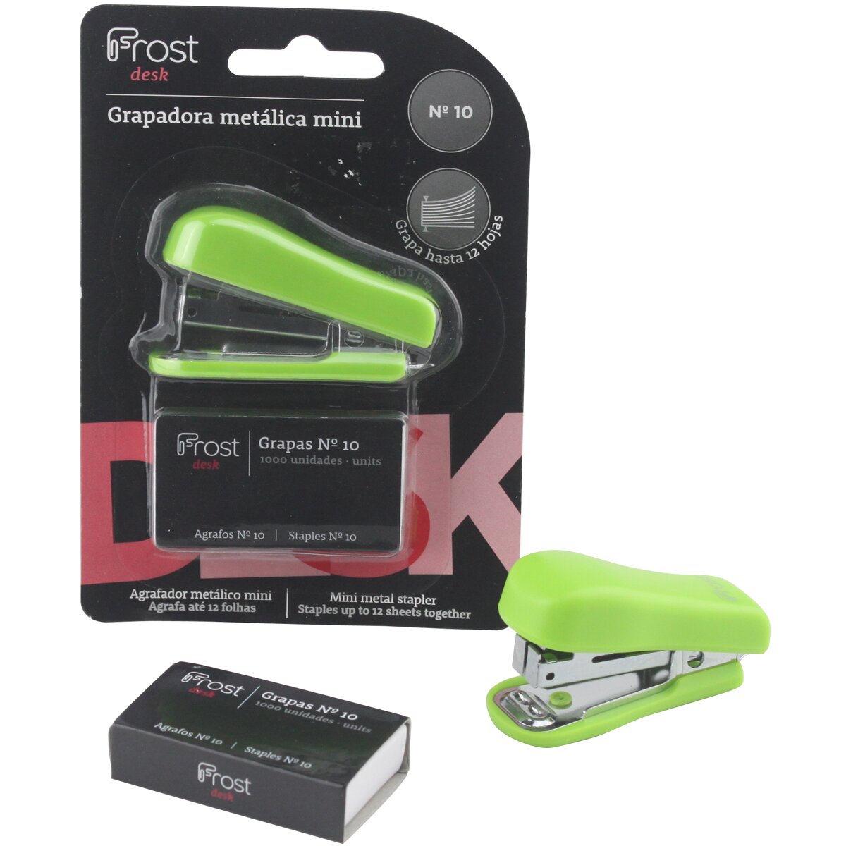 Blister de Agrafador Mini + Caixa de Agrafos Frost 2