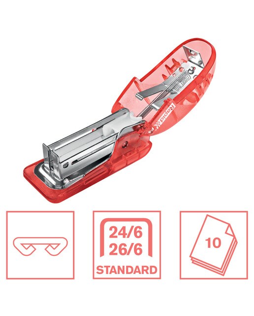 Mini Agrafador Mod. F4 Colour'Breeze (Blister) - Coral Coral-2