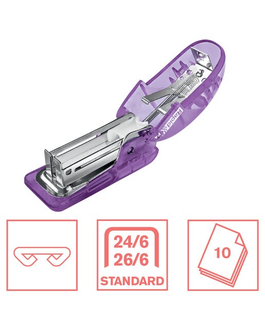 Mini Agrafador Mod. F4 Colour'Breeze (Blister) - Lavanda Lavanda-2