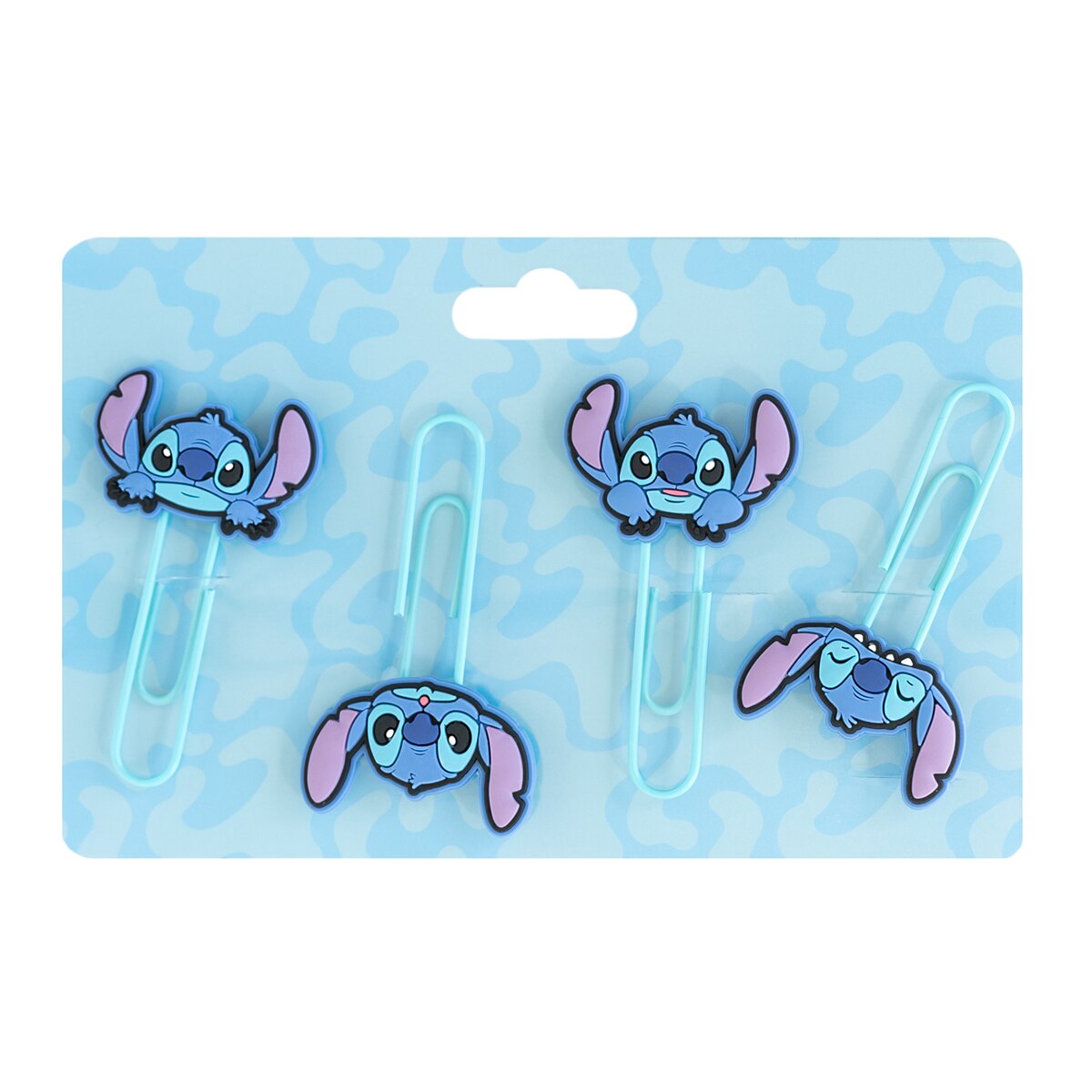 Set de clips con topper Disney Stitch tropical Erik azul Azul / Rosa-1
