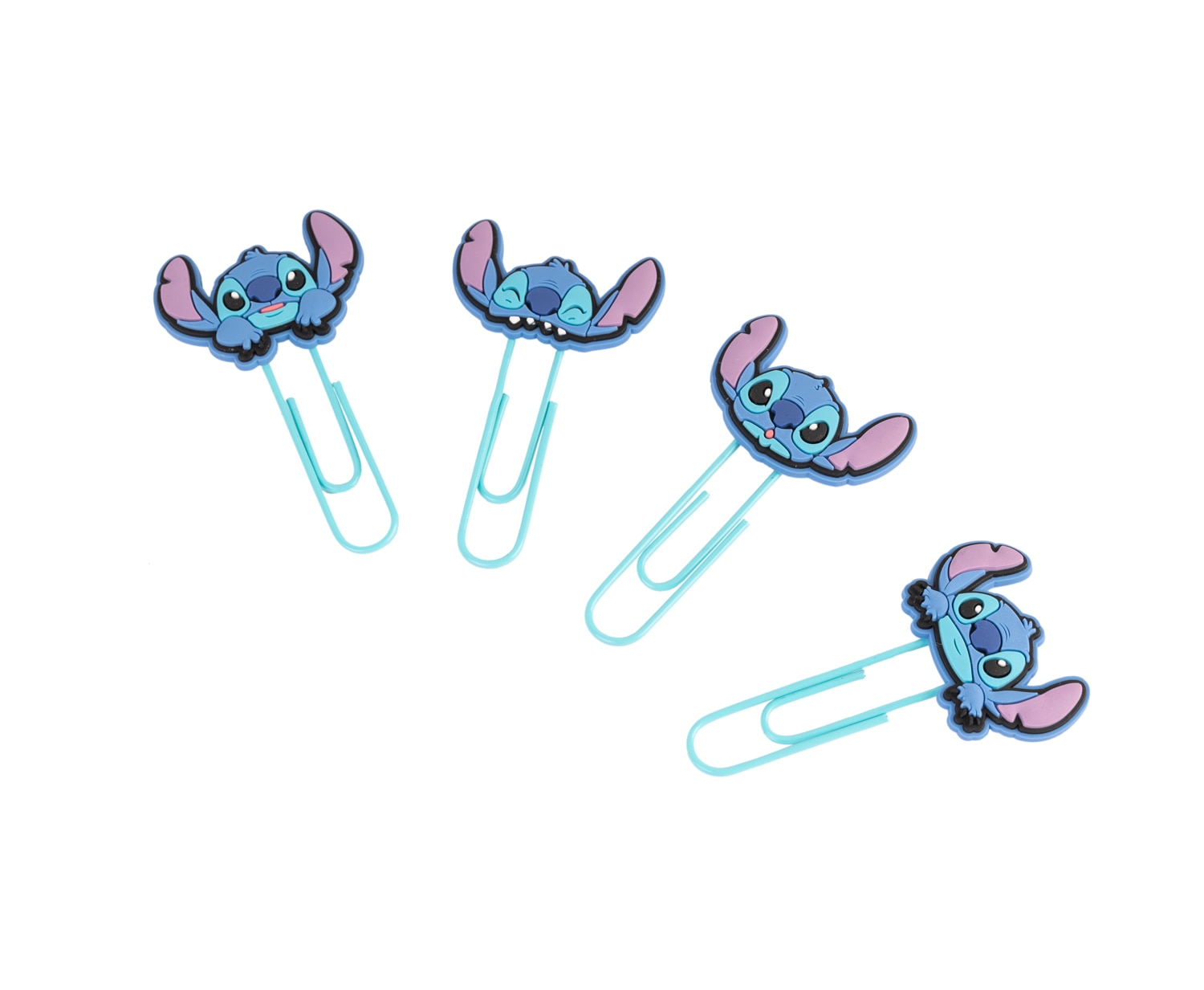 Set de clips con topper Disney Stitch tropical Erik azul Azul / Rosa-2
