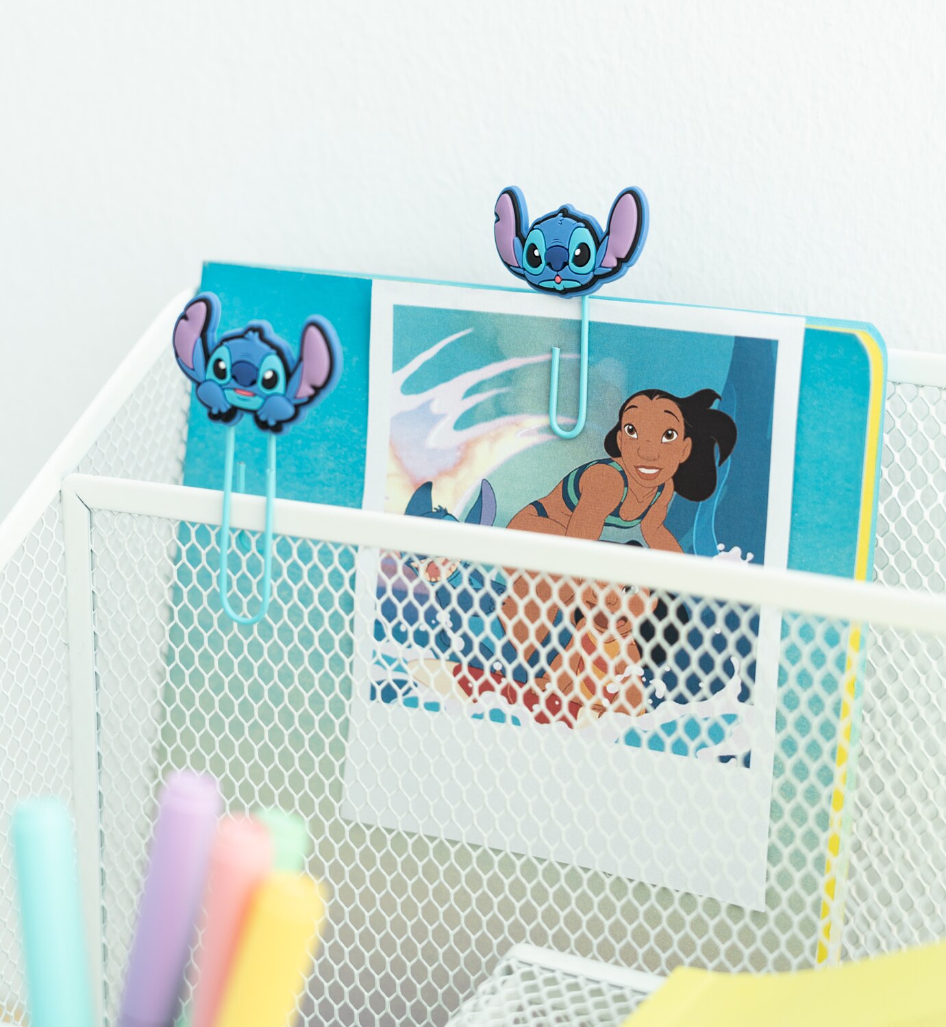 Set de clips con topper Disney Stitch tropical Erik azul Azul / Rosa-5