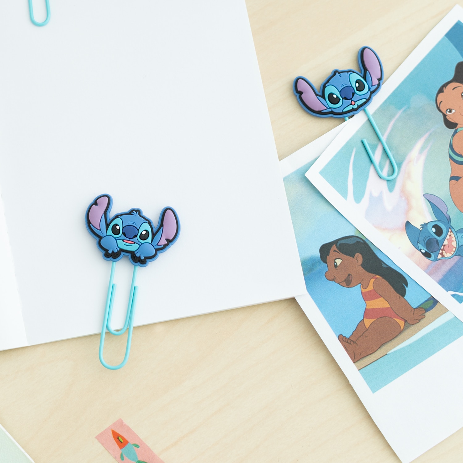 Set de clips con topper Disney Stitch tropical Erik azul Azul / Rosa-7