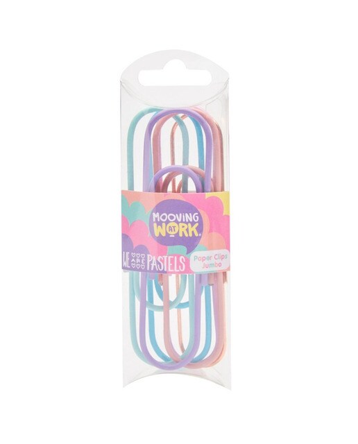 Clipes de papel Jumbo pastel Mooving Multicolor-1