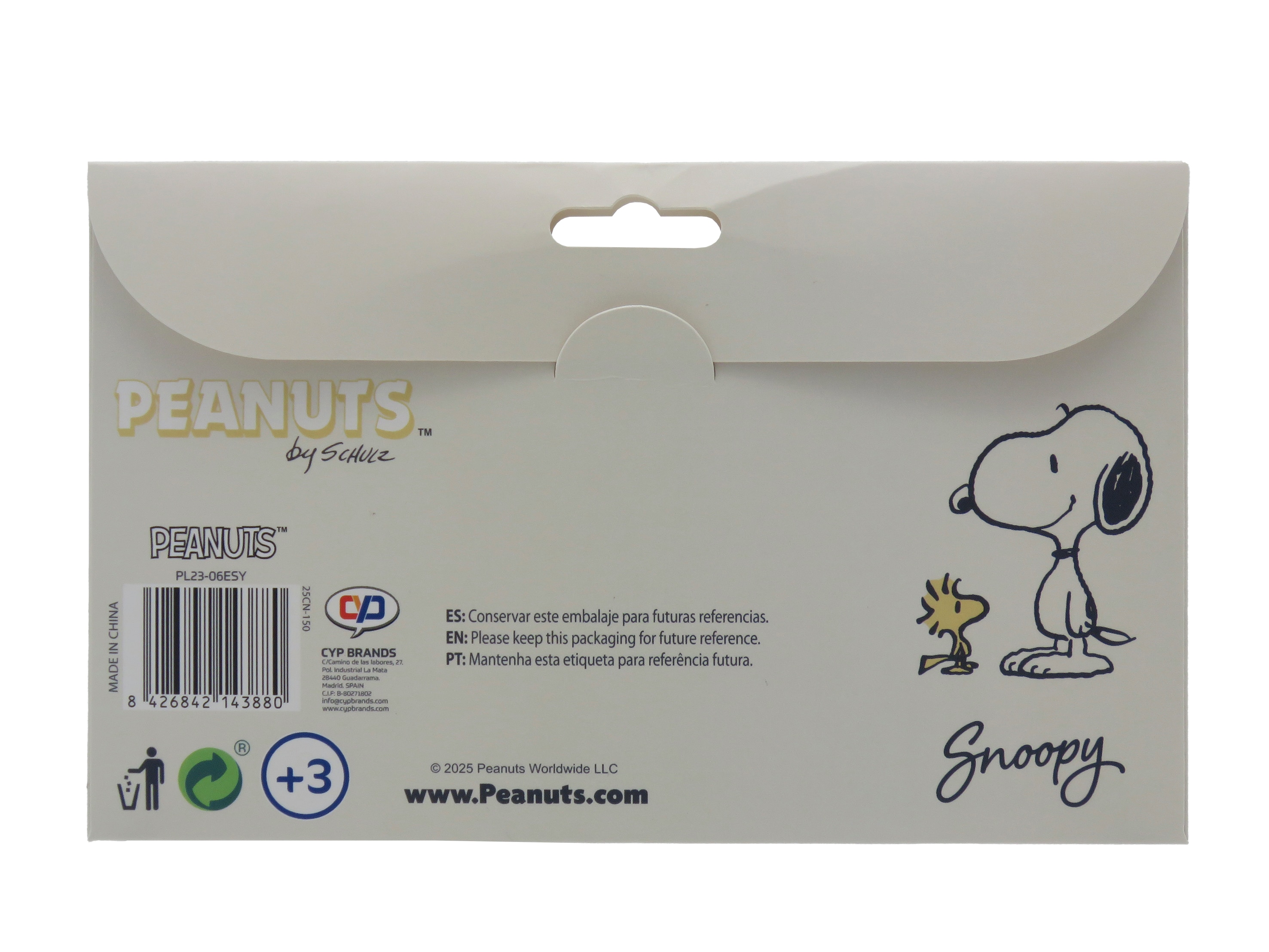 Pack de 6 Clips com Figuras de Rubber Bege-2