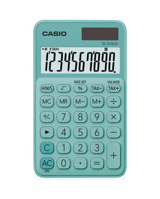 Calculadora de bolso SL-310UC verde Verde-1