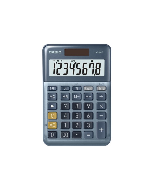 Imagem 0 de Calculadora de Mesa MS-80E, Azul