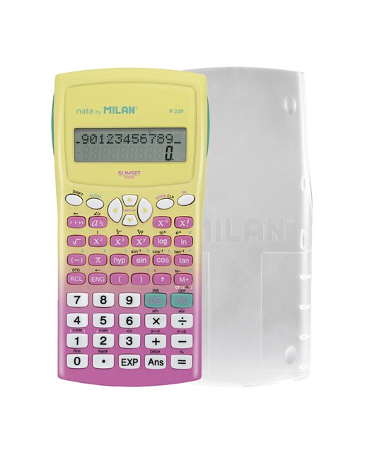 Calculadora Científica m240 Série Sunset - Rosa Rosa-2