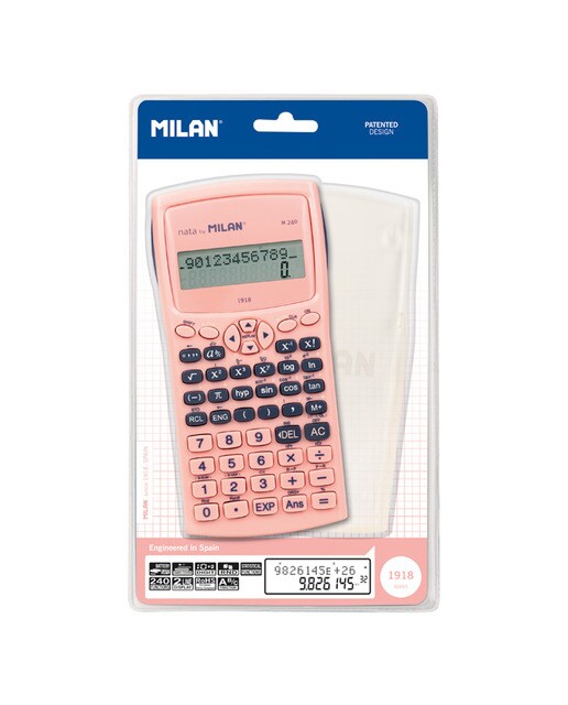 Calculadora Científica m240 Serie 1918 MILAN - Rosa Rosa-2