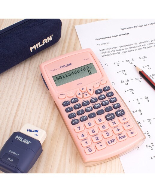 Calculadora Científica m240 Serie 1918 MILAN - Rosa Rosa-3