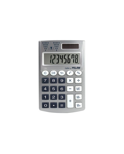 Calculadora 8 dígitos Pocket Silver MILAN cores sortidas Sortido-3