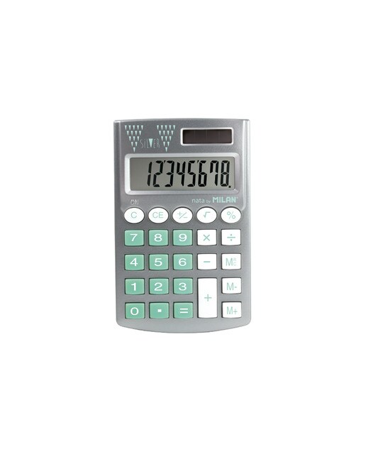 Calculadora 8 dígitos Pocket Silver MILAN cores sortidas Sortido-4