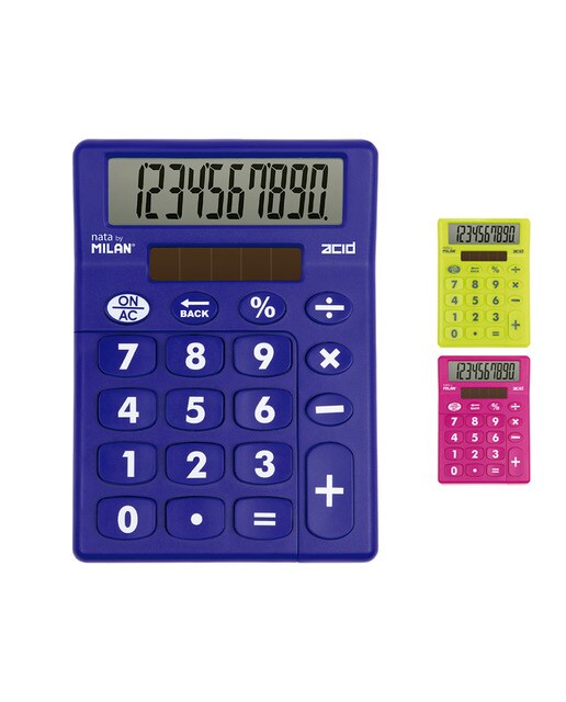 Calculadora de mesa 10 dígitos Acid MILAN cores sortidas Sortido-1