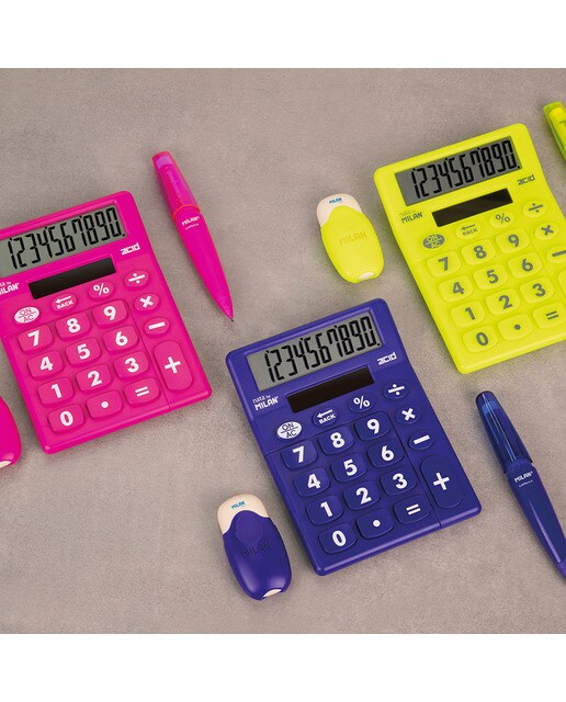 Calculadora de mesa 10 dígitos Acid MILAN cores sortidas Sortido-5