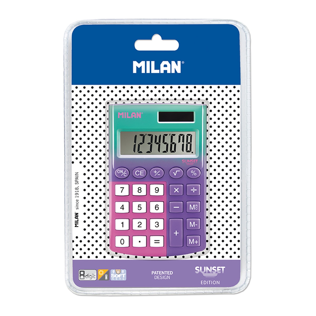 Imagem 0 de Calculadora 8 Dígitos Pocket Sunset - Lilás