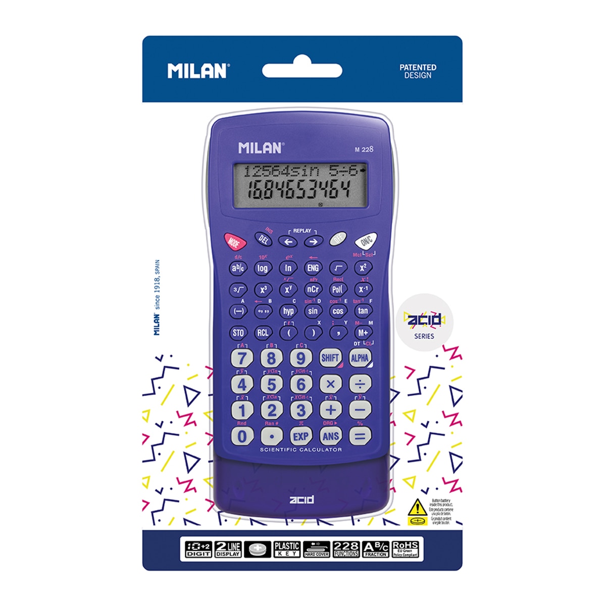 Imagem 0 de Calculadora Científica M228 Serie Acid - Azul
