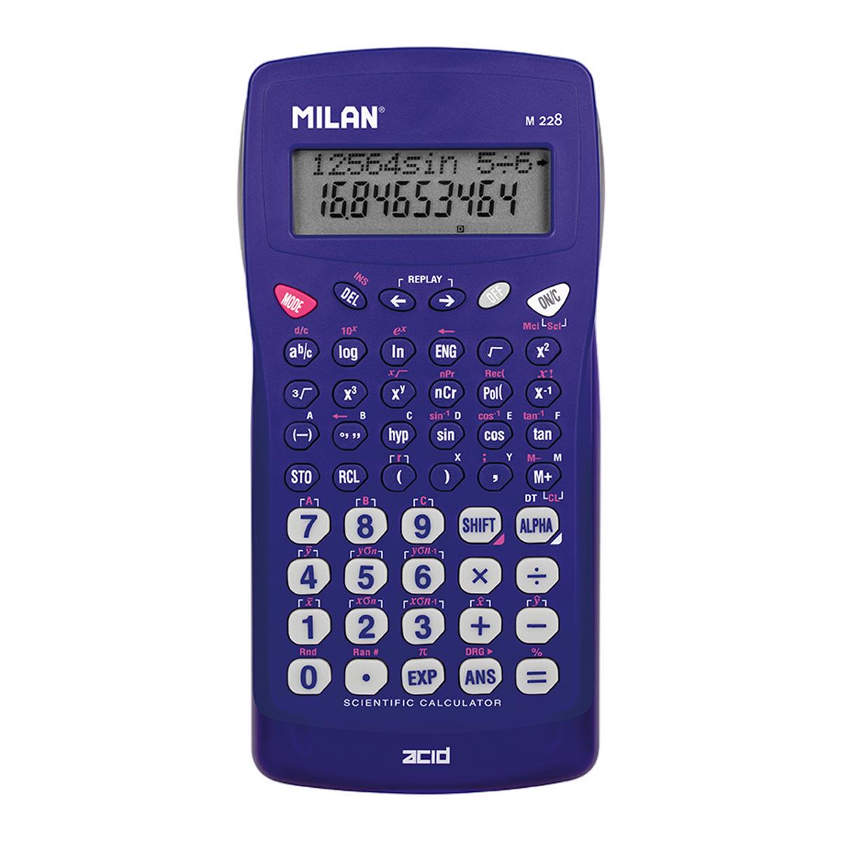 Calculadora Científica M228 Serie Acid - Azul Azul-3