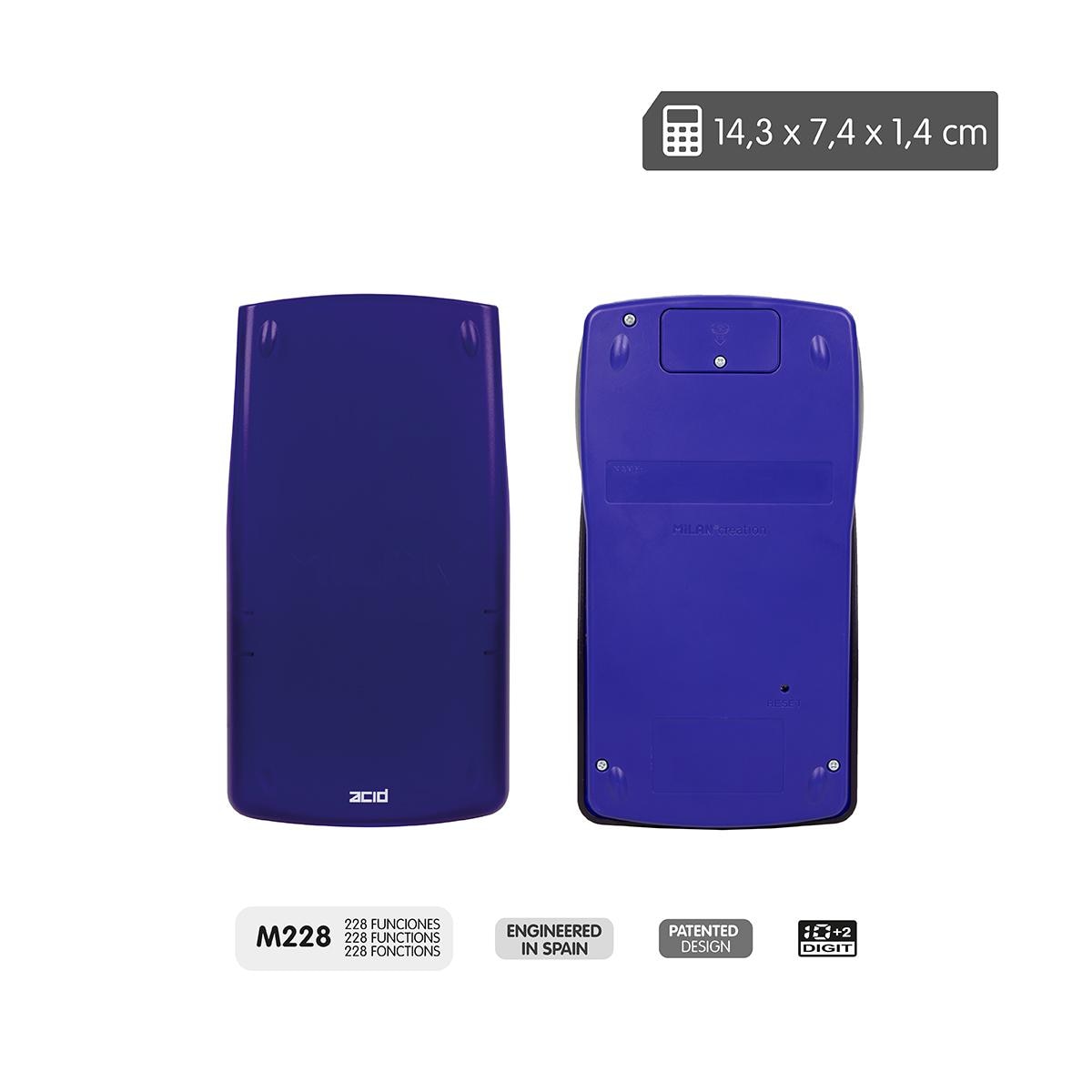 Calculadora Científica M228 Serie Acid - Azul Azul-4