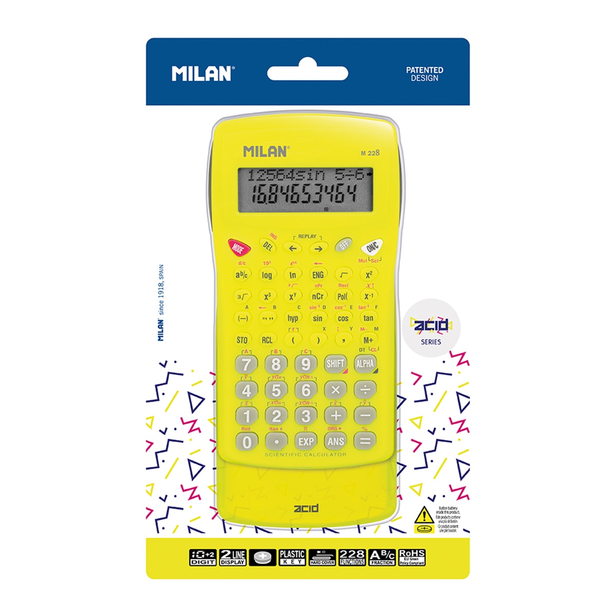Imagem 0 de Calculadora Científica M228 Serie Acid - Amarelo
