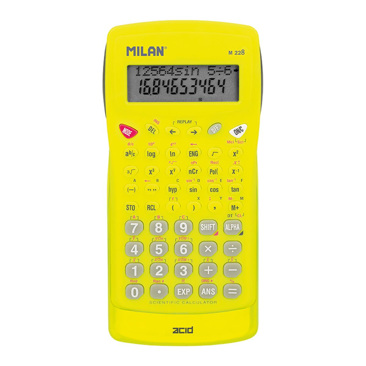Calculadora Científica M228 Serie Acid - Amarelo Amarelo-3