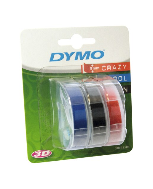 Imagem 0 de Blister 3 fitas 3 m x 9 mm Dymo Multicolor