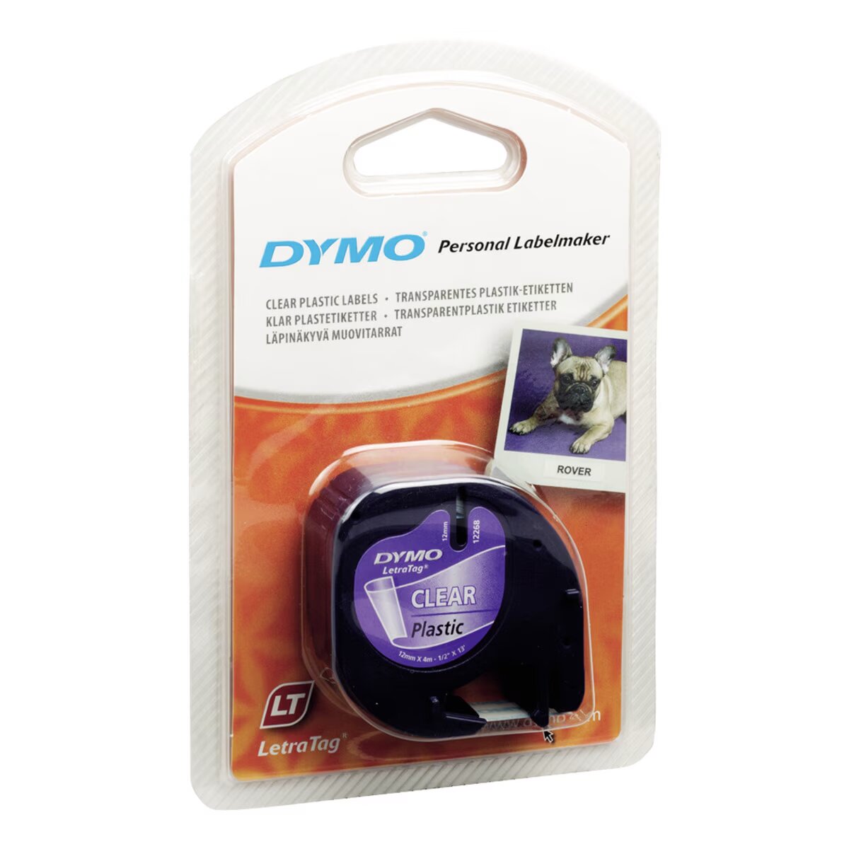 Imagem 0 de Fita Letra Tag de plástico branca de 12 mm x 4 m Dymo