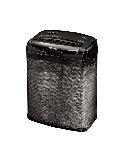 Imagem 0 de Destruidora de Papel com Corte em Partículas de 4 x 35 mm M-7CM Fellowes Preta