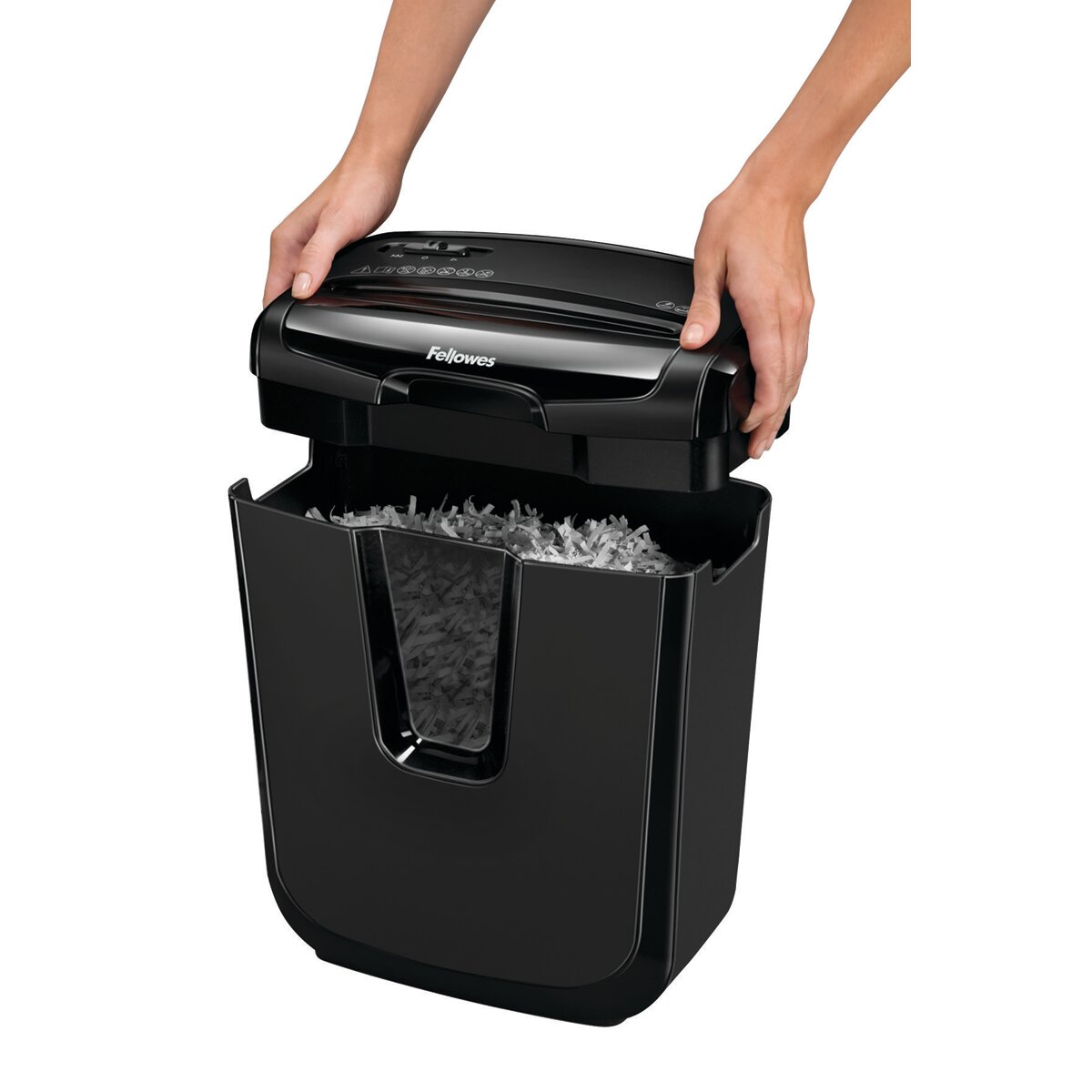 Destruidora de Papel com Corte em Partículas de 4 x 35 mm M-7CM Fellowes Preta Preto-2