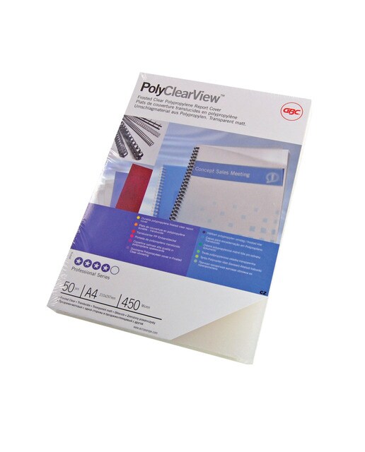 Capa PP POLYCOVERS translúcida GBC 300 mícrons DIN A4 (Embalagem 100) Transparente-2