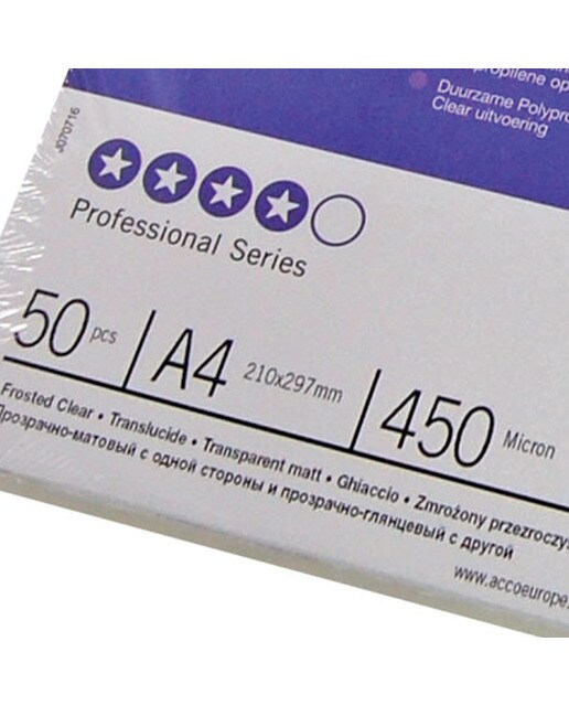 Capa PP POLYCOVERS translúcida GBC 300 mícrons DIN A4 (Embalagem 100) Transparente-4