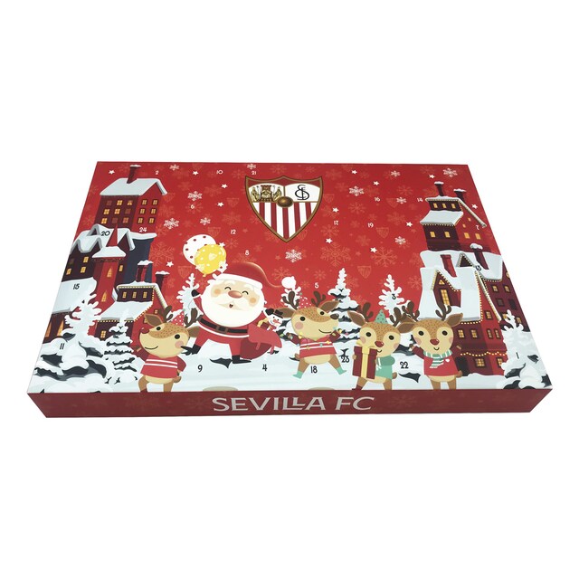 Imagen 0 de Calendario de adviento con 24 sorpresas Sevilla Fútbol Club CyP Brands azul oscuro multicolor castellano