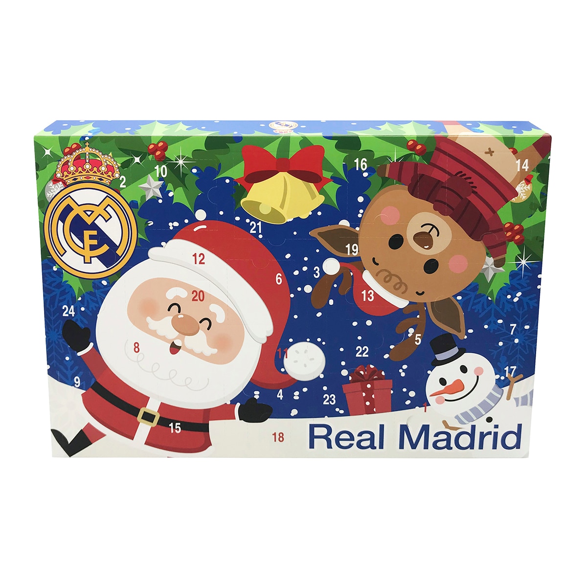 Imagen 0 de Calendario de adviento con 24 sorpresas Real Madrid C.F. CyP Brands azul oscuro multicolor castellano