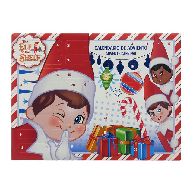 Imagen 0 de Calendario de adviento con 24 sorpresas  Elf on the shelf CyP Brands rojo multicolor castellano