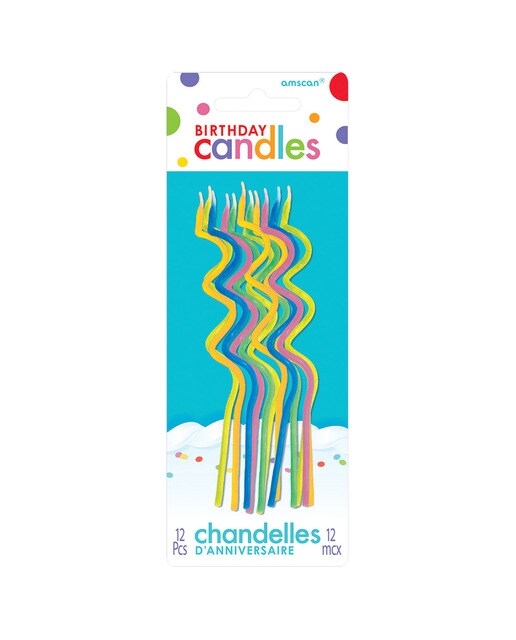 Pack de 12 Vela Espiral Colores 12.5Cm Liragram 1