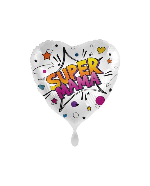 Globo foil 43cm para helio satín super mamá Liragram multicolor Multicolor-1