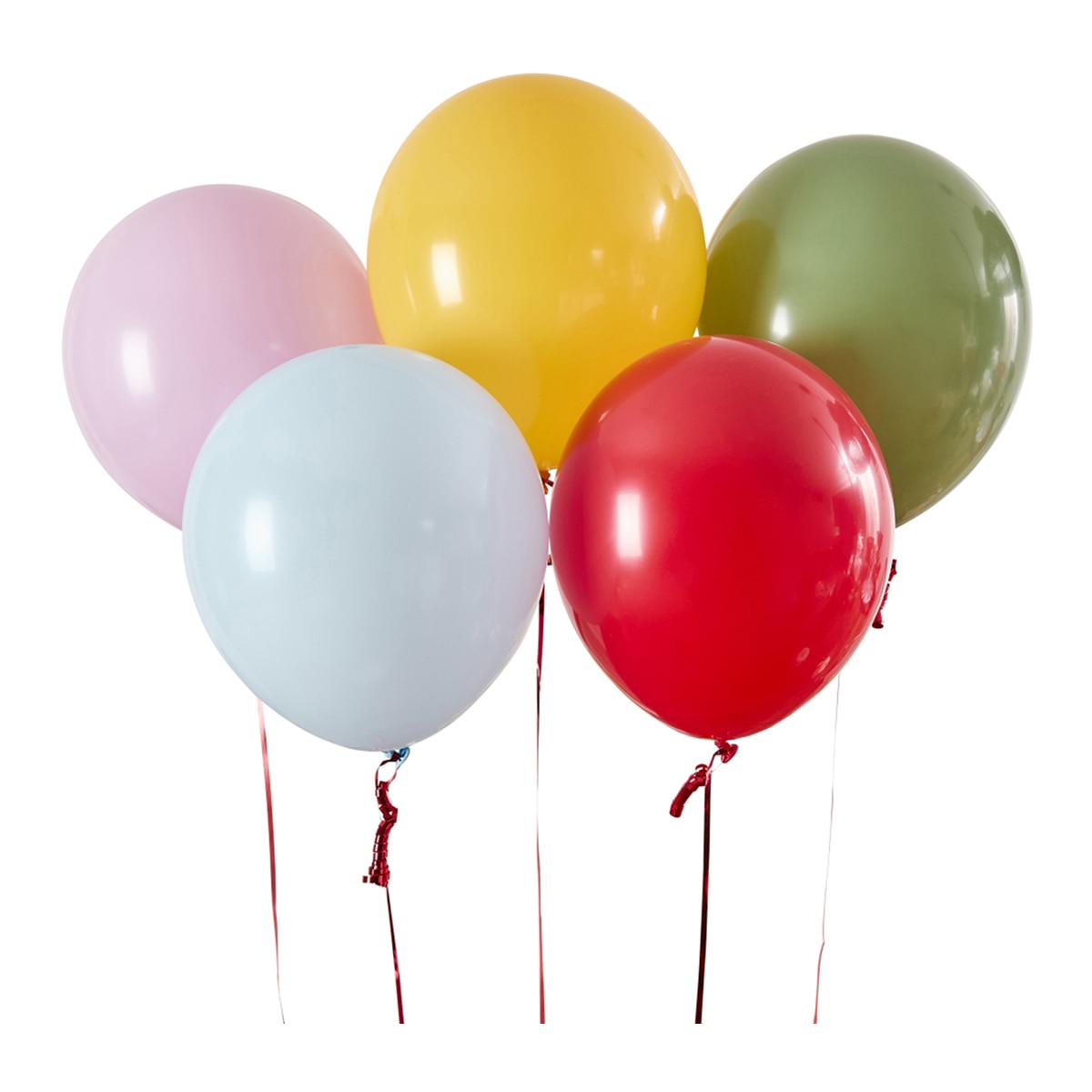 Imagen 0 de Pack 5 globos látex circo arcoíris 30cm Liragram multicolor