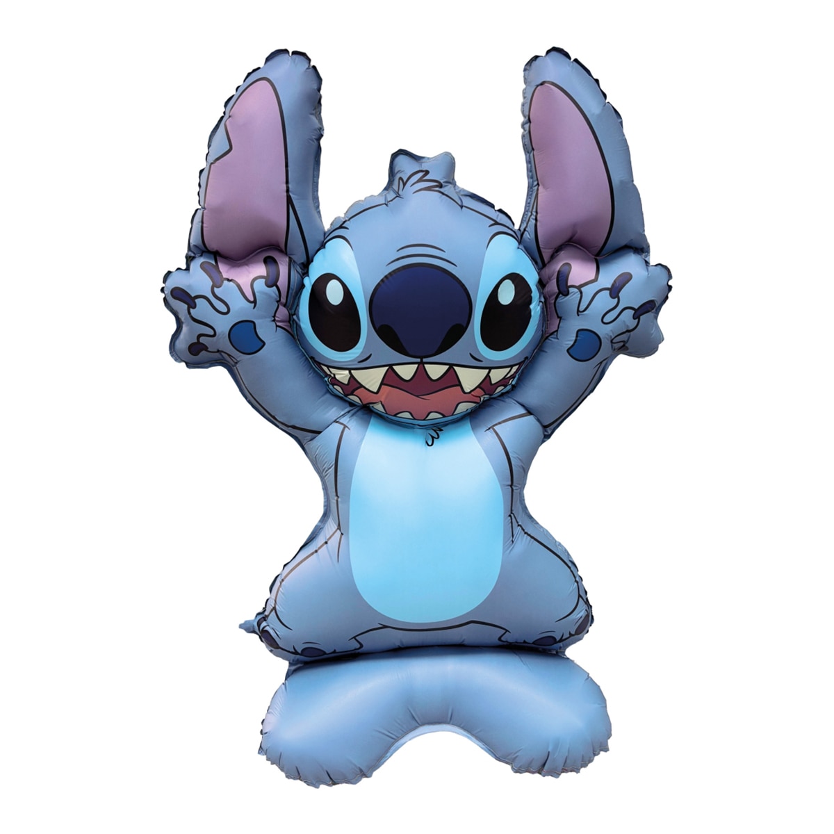 Imagen 0 de Globo super forma con base 73x103cm Stitch Liragram azul