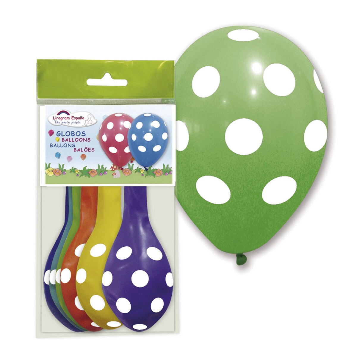 Imagen 0 de Globos Puntos Blancos