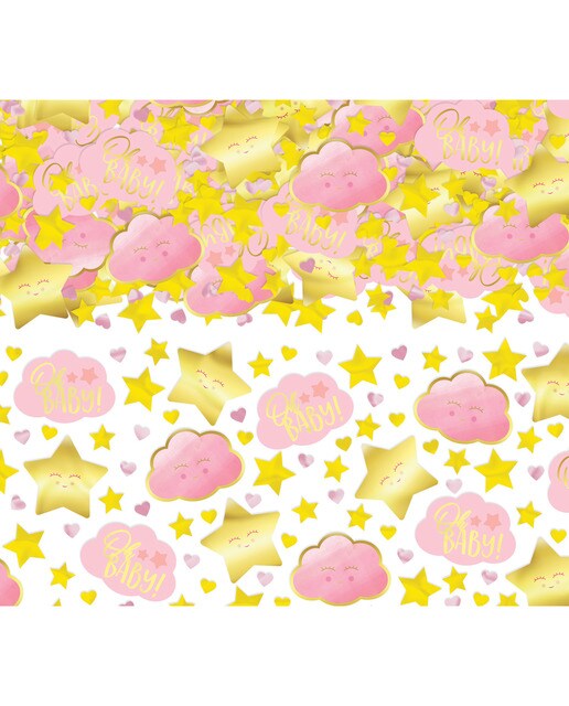 Imagen 0 de Pack de Confeti Oh Baby Girl Papel Aluminio 70 G Liragram