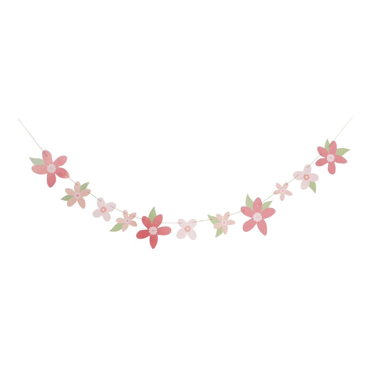 Imagen 0 de Guirnalda flores rosa 20cm x 2mt Liragram rosa