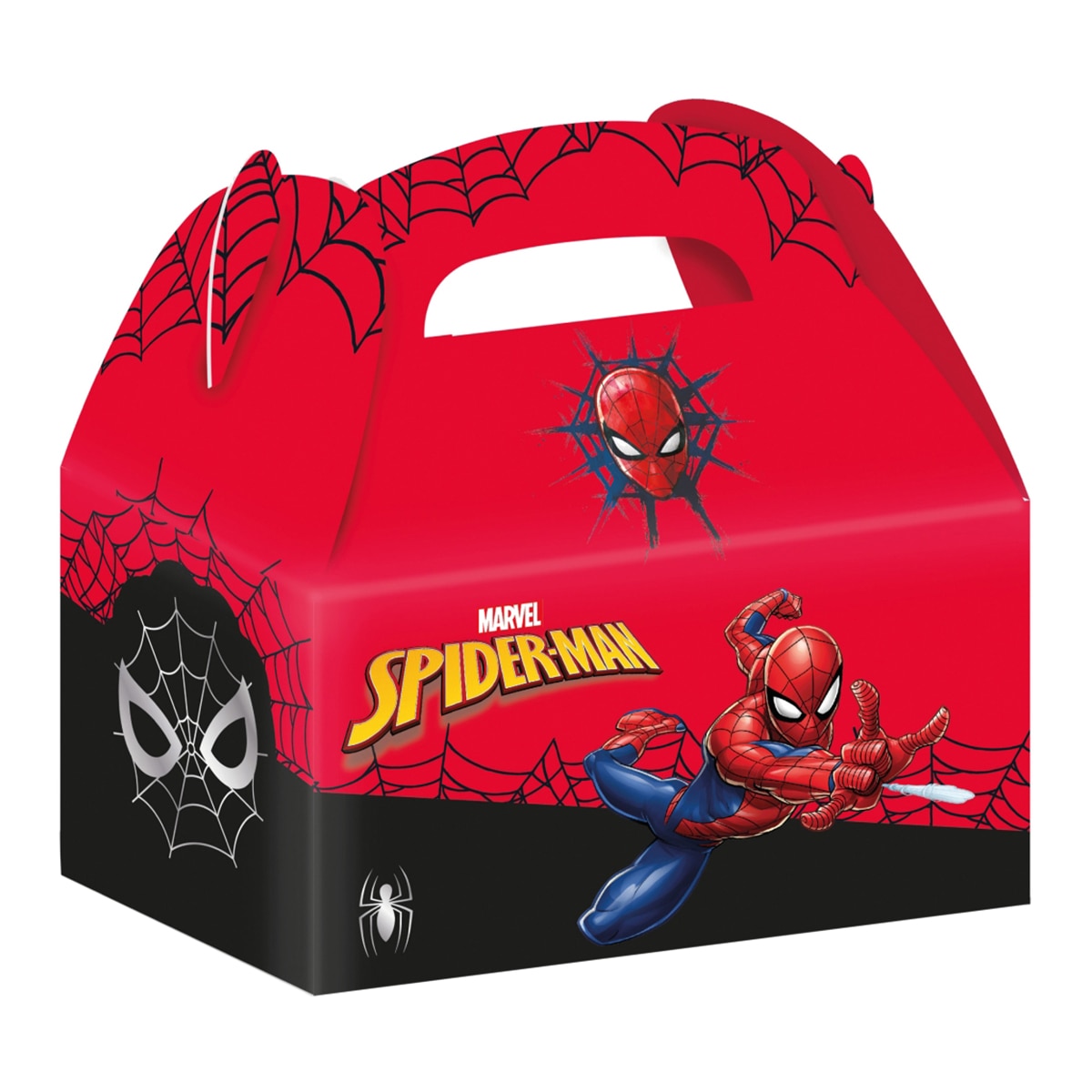 Imagen 0 de Caja papel fsc 15,7x9x16,5cm Spiderman Liragram rojo