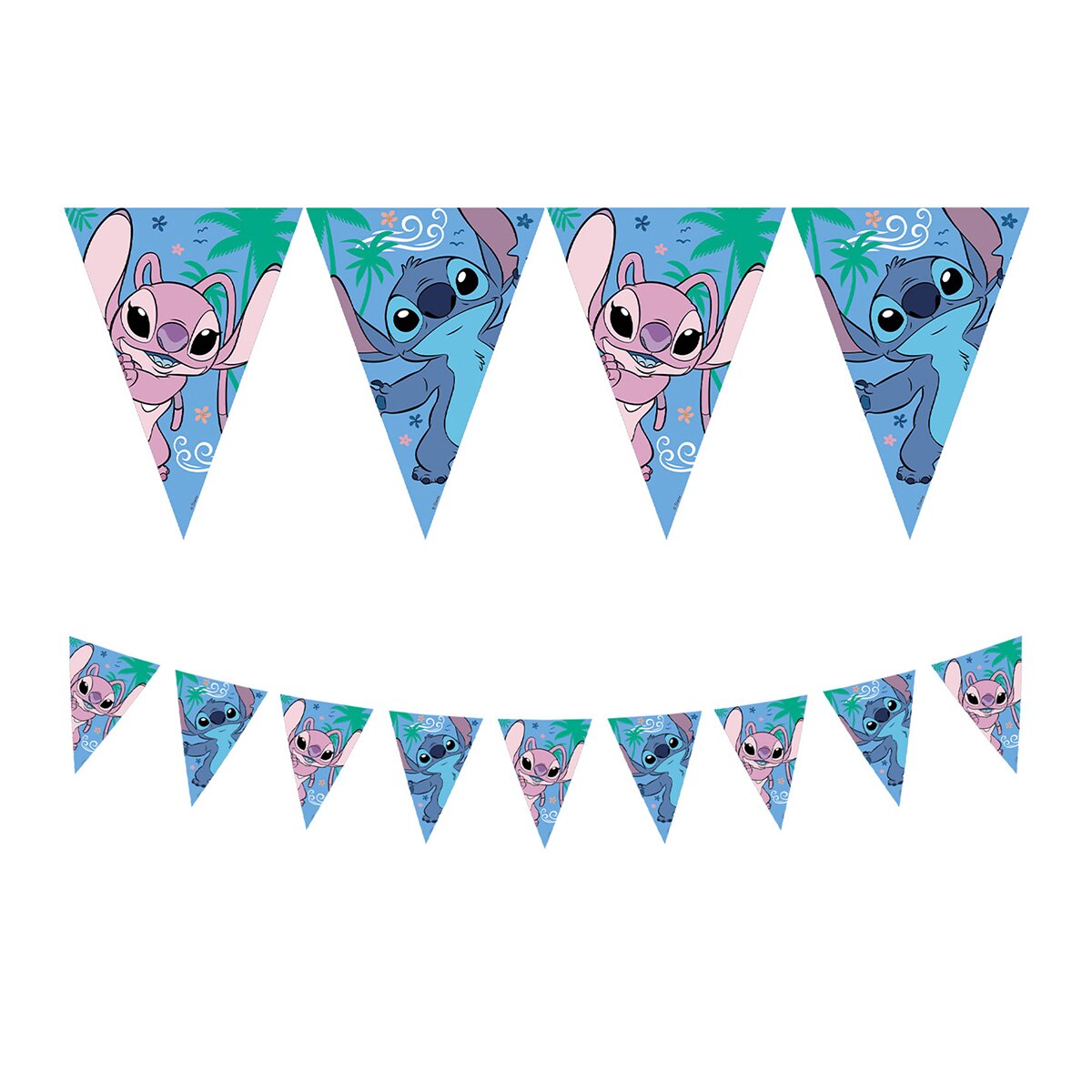 Imagen 0 de Guirnalda de papel 230 cm FSC Stitch y Ángel Disney Liragram