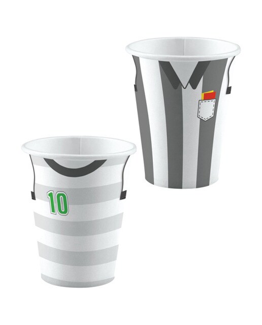 Imagen 0 de Pack  8 Vasos Futbol Papel 250ml Liragram