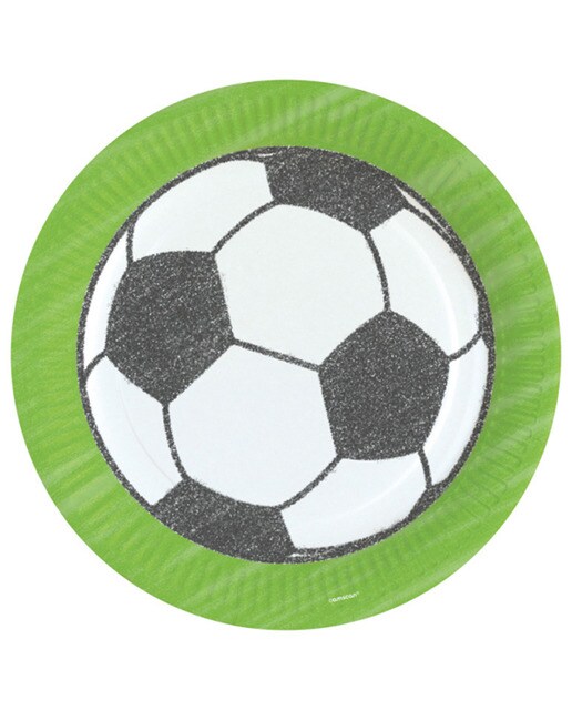 Imagen 0 de Pack 8 Platos Papel 23cm Futbol FSC Liragram
