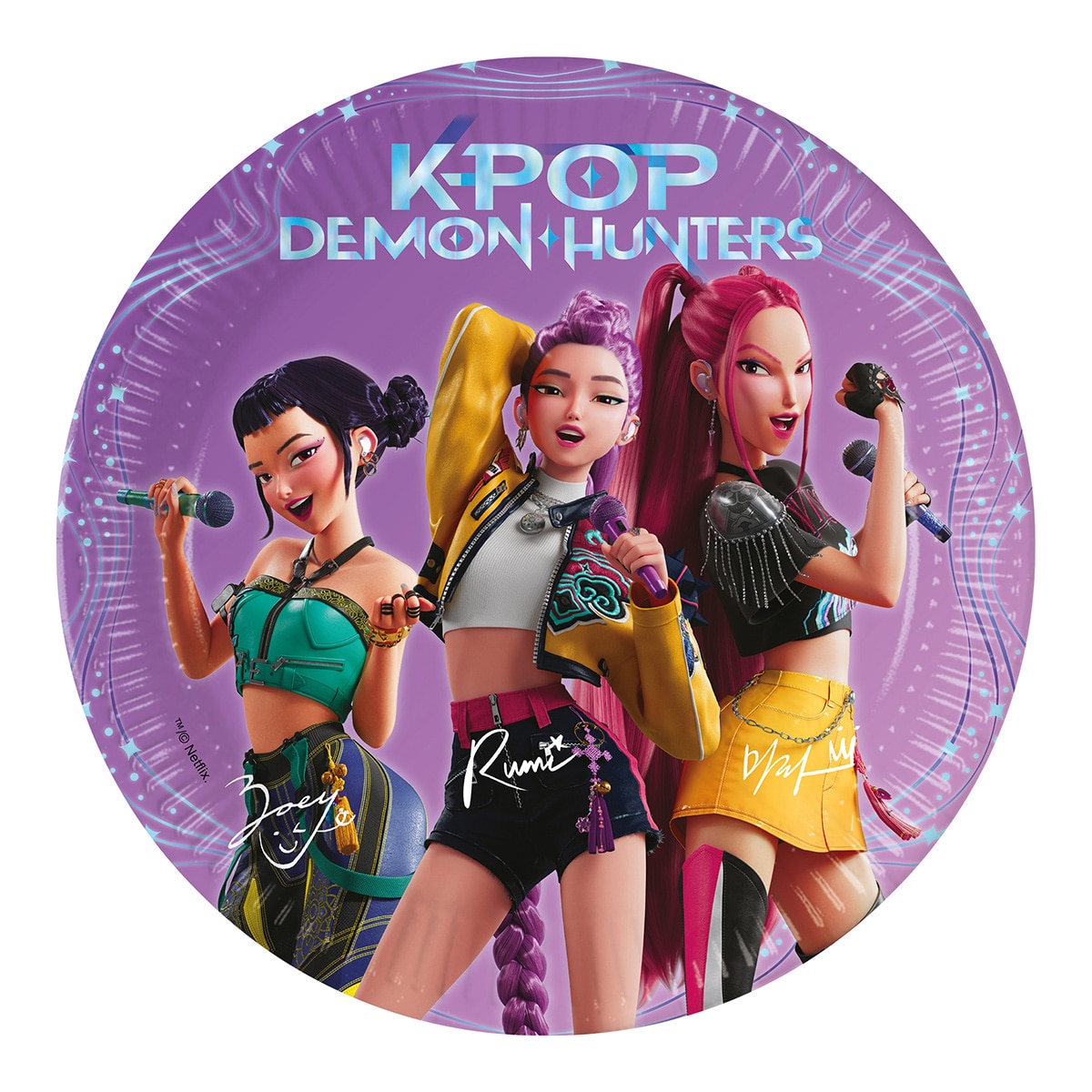 Imagen 0 de Pack 8 platos papel FSC 20cm K-pop Liragram violeta
