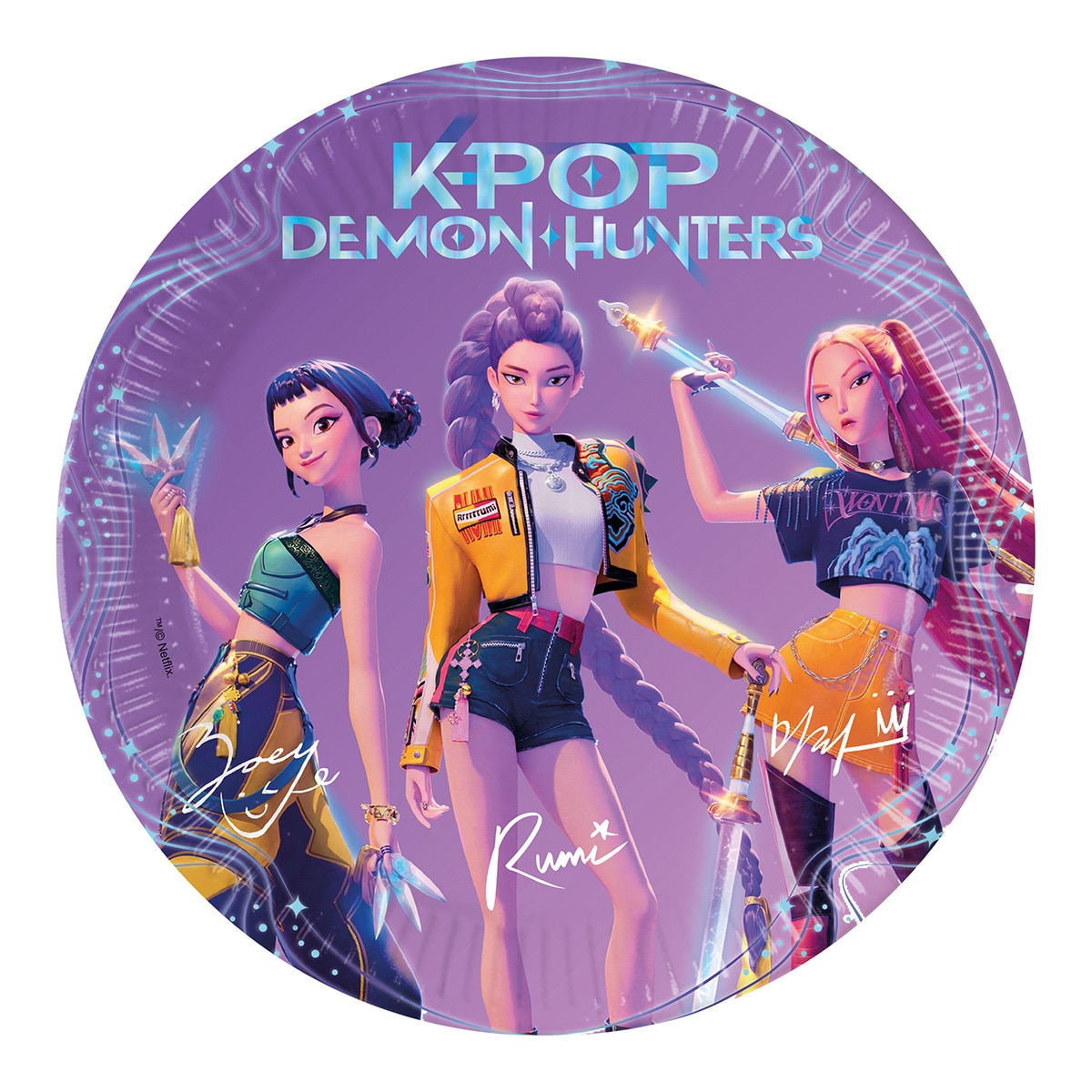 Imagen 0 de Pack 8 platos papel FSC 23cm K-pop Liragram violeta